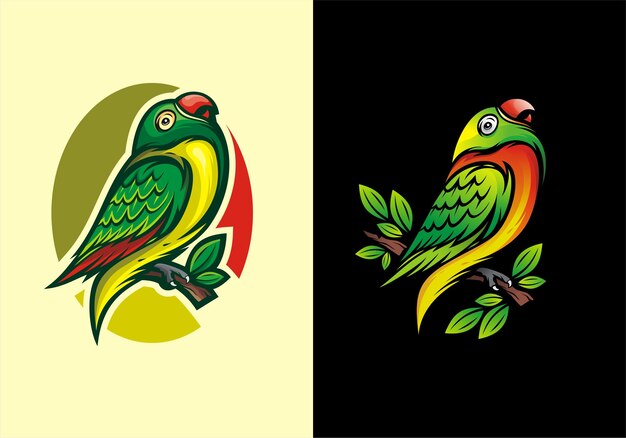 Vettore del team di progettazione logo lovebird