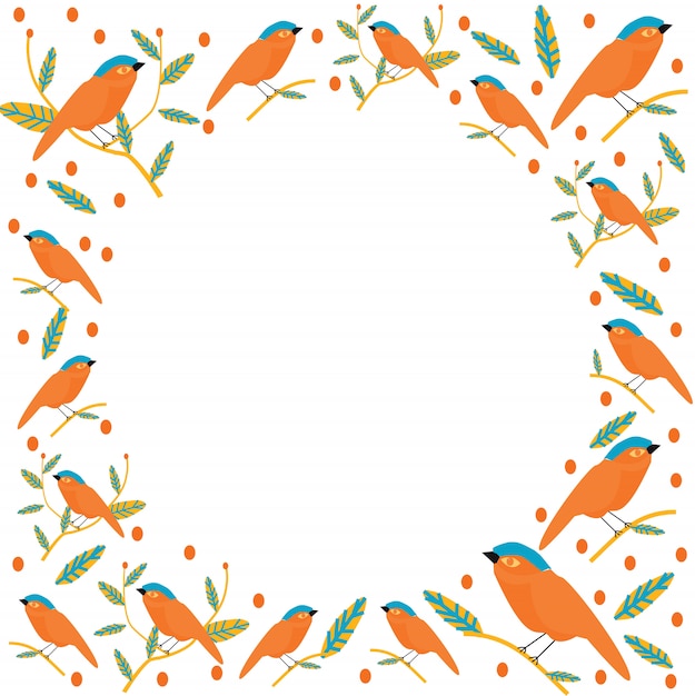 Lovebird seamless pattern vector