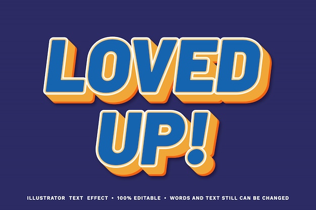 Loved up font effect