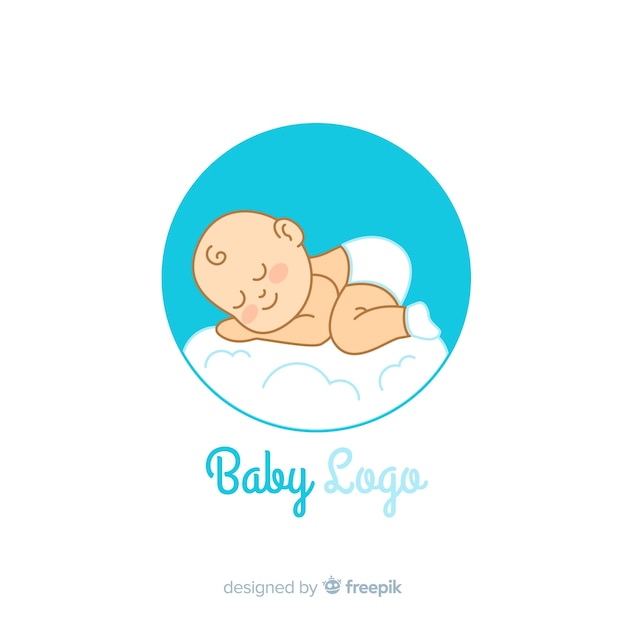 Vector lovely baby shop logo template