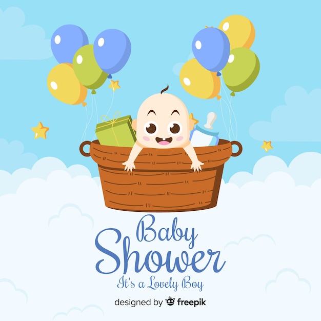 Lovely baby shower background