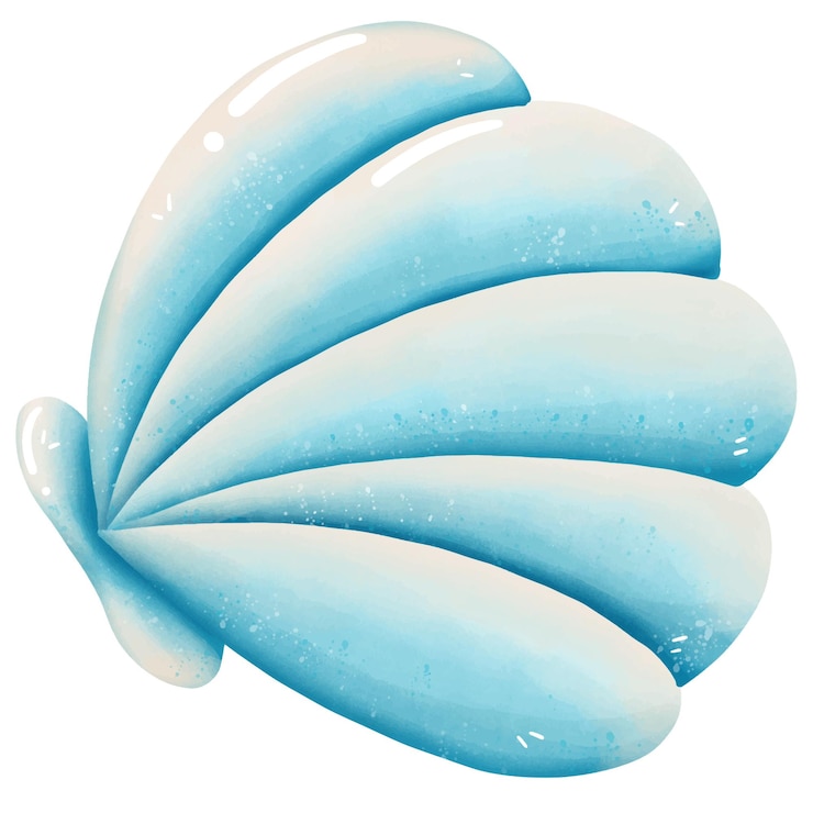 Vector lovely cartoon cute little stingray