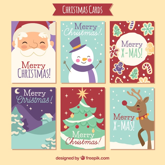 Lovely christmas cards set