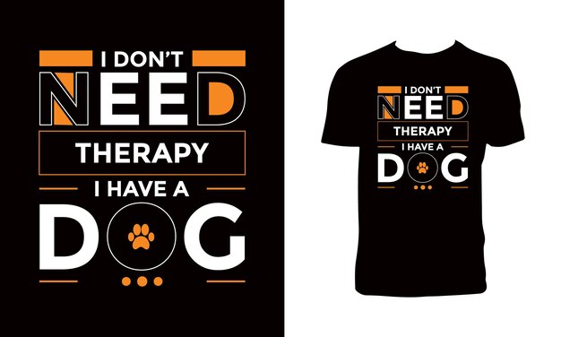 Lovely Dog Typography T Shirt Design 