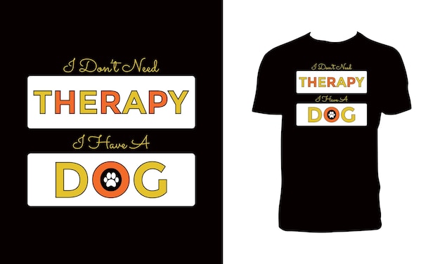 Lovely Dog Typography T Shirt Design 