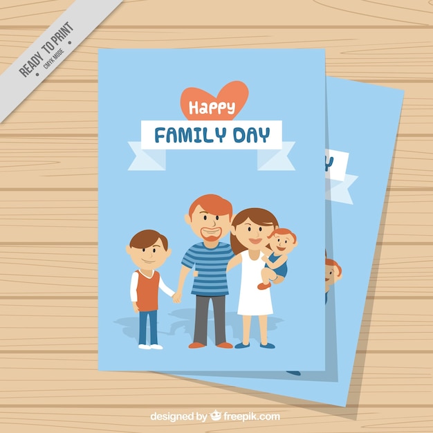 Lovely family united card