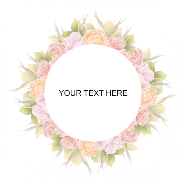 lovely floral watercolor wedding background