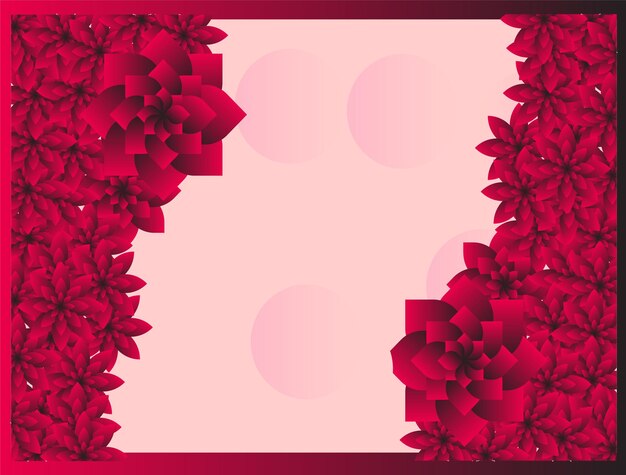 Vector lovely flower background