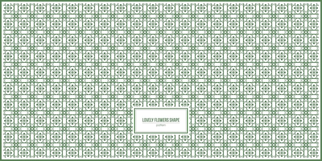 lovely flowers shape pattern design