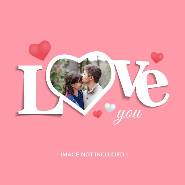 Vector lovely frame for valentine's day