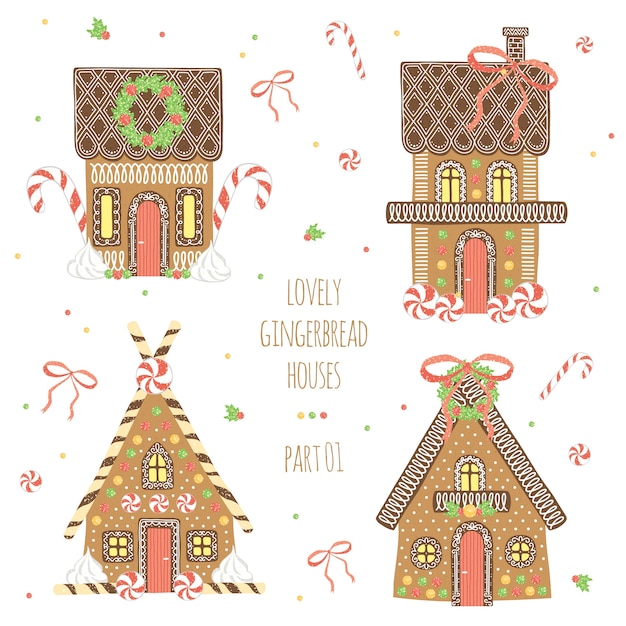 Lovely gingerbread house collection