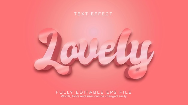 Lovely Logo Text Effect Font Type