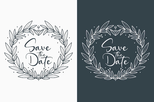 lovely and minimal floral wedding badges