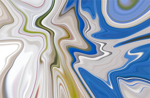 반짝이는 광택 표면에 반짝이는 액체 패턴이 있는 사랑스러운 현대적인 배경