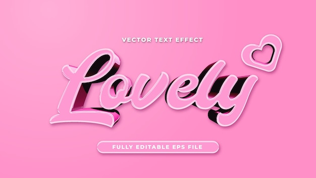 Lovely Pink Text Effect