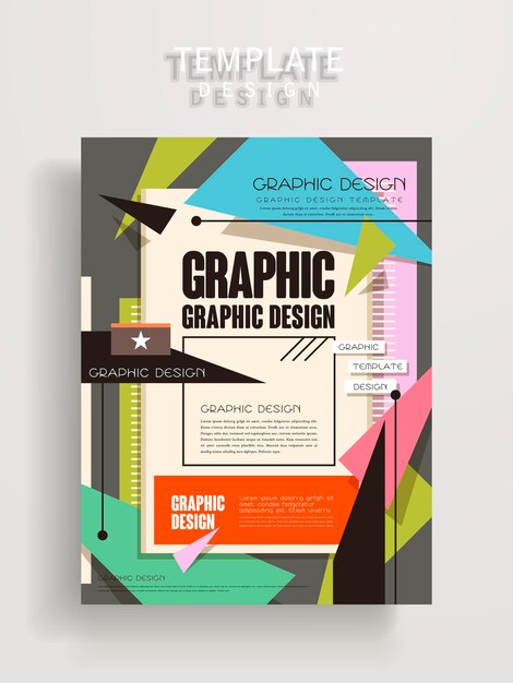 Vector lovely poster template design