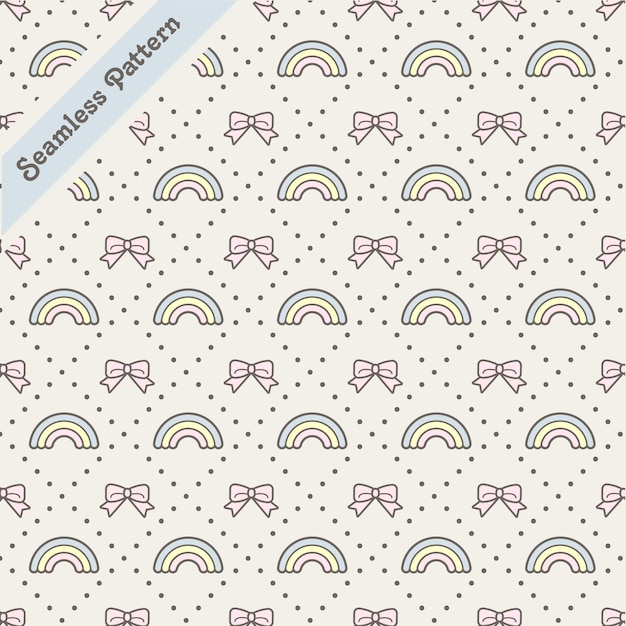 Lovely seamless pattern premium vector