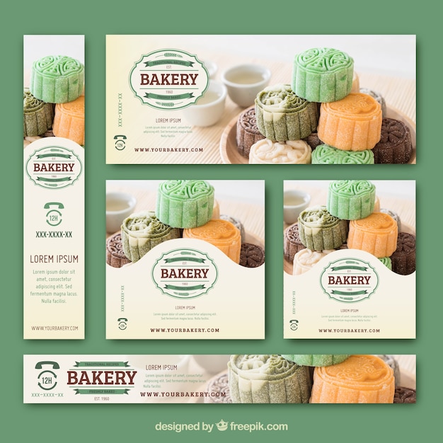 Lovely set of bakery banners