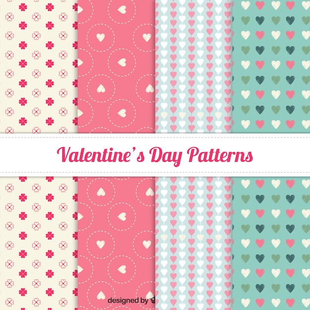 lovely valentine day pattern collection 