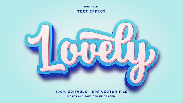 Lovely valentine editable text effect