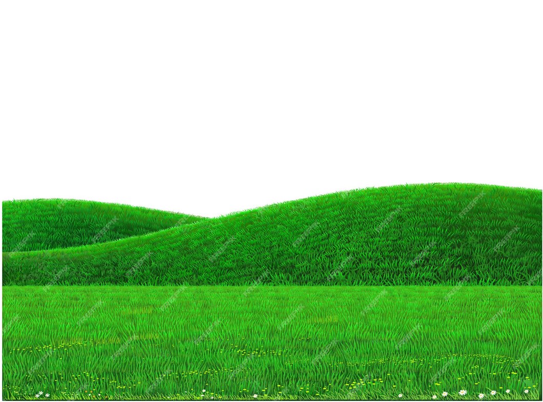 Premium Vector | Lovely vector green landscape and green hills