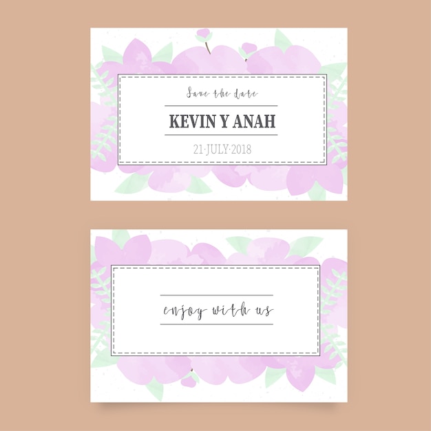 Lovely wedding invitation template