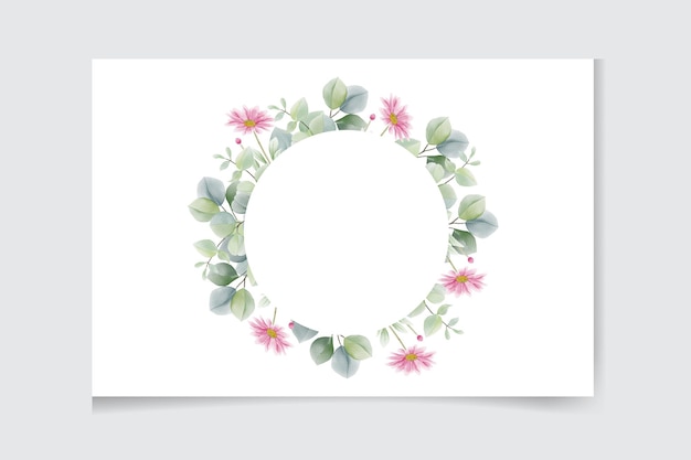lovely wreath collection with eucalypt leaves and flowers