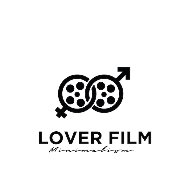 Lover film studio movie production logo design