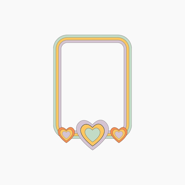 Loves on rectangle frame element