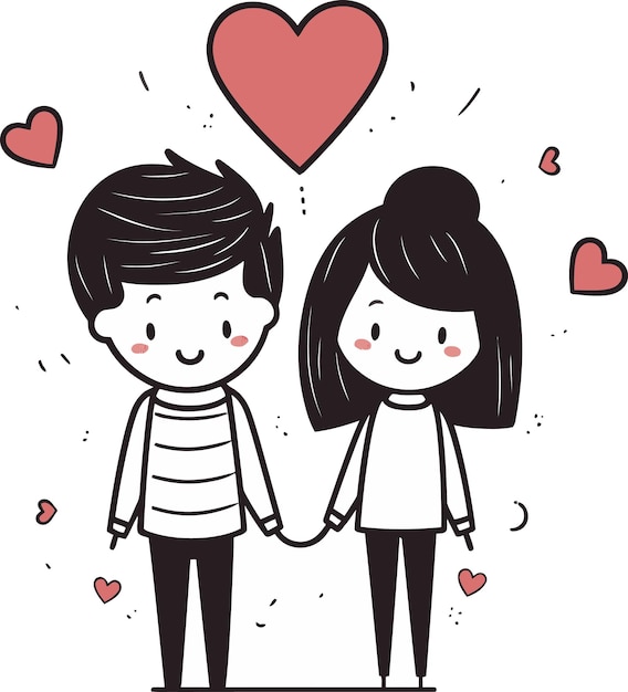 Loves Vector Canvas Couple Moments Adorable Couple Vector Graphics