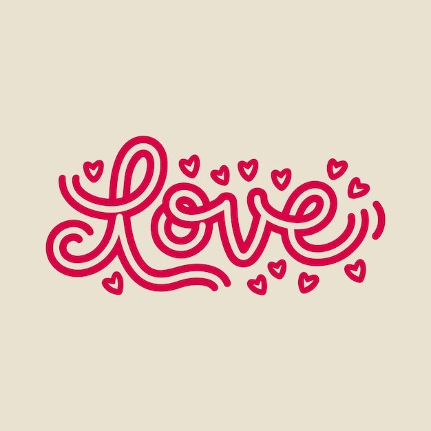 LOVETEXT BANNER BACKGROUND LOVE TYPOGRAPHY 템플릿 커버 디자인 마케팅 브로셔의 일러스트레이션