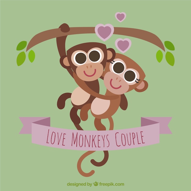 Vector loving monkeys couple