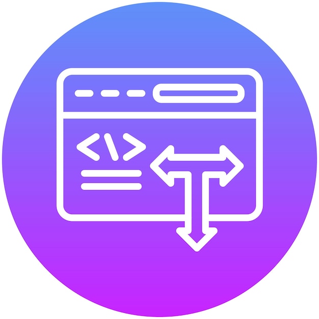 No Code 아이콘 세트의 낮은 코드 터 아이콘 일러스트레이션
