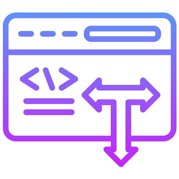 No Code 아이콘 세트의 낮은 코드 터 아이콘 일러스트레이션