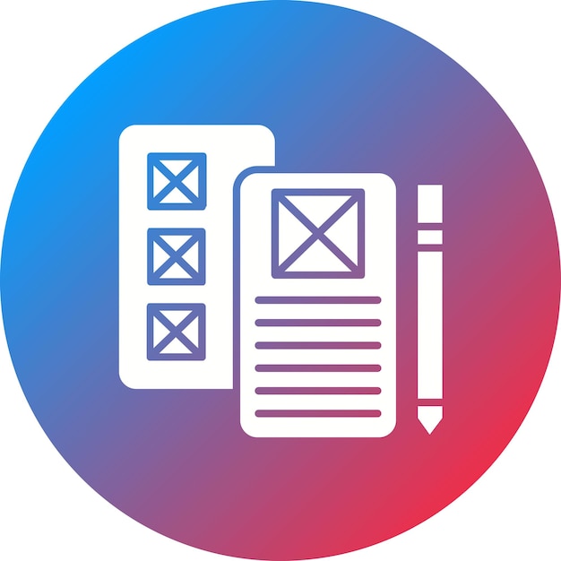 Low Fidelity Wireframe icoon vector afbeelding Kan worden gebruikt voor UX en UI
