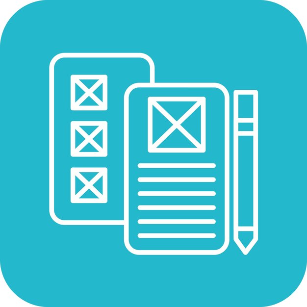 Low Fidelity Wireframe icoon vector afbeelding Kan worden gebruikt voor UX en UI