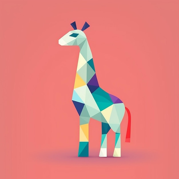 Vector low poly animal