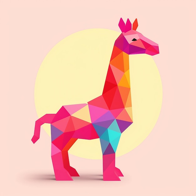 Vector low poly animal