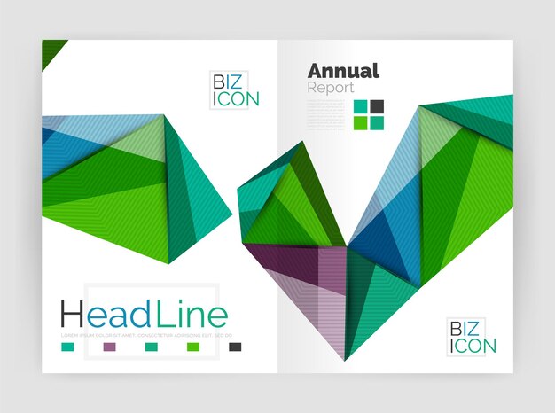 Vector low poly annual report