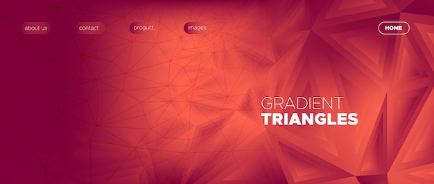 Low poly background abstract triangles web page design