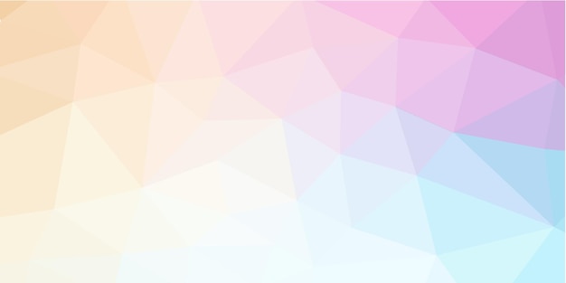 Vector low poly background in pastel color