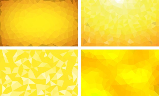 Low poly background yellow color