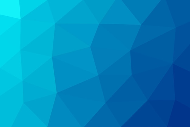 low poly blue