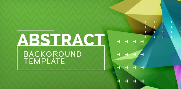 Low poly design 3d driehoekige vorm achtergrond mozaïek abstracte ontwerp sjabloon