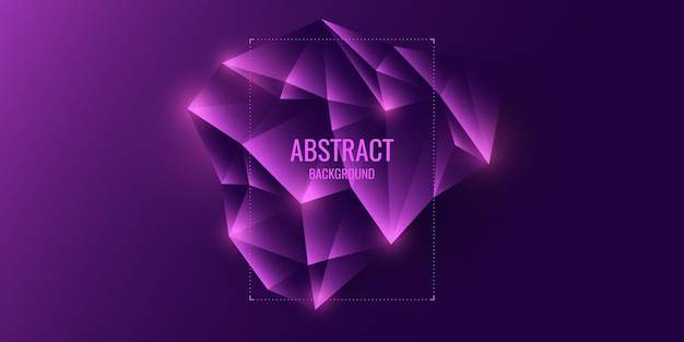 Low poly design. abstract polygonal object in the background. vector illustration