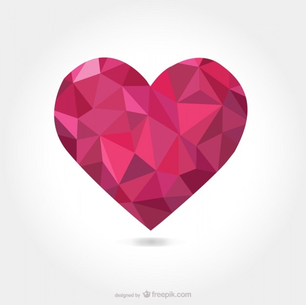 Треугольная вектор форме сердца