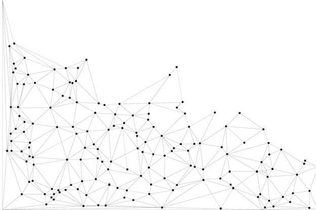 low poly network design stylized 3d connection nodes and web structures for tech ui apps and digital visuals