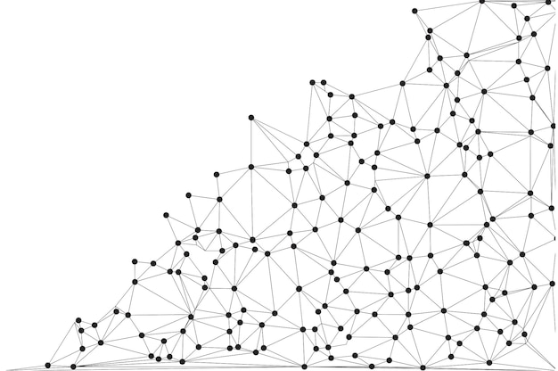 Low Poly Network Design Stylized 3D Connection Nodes and Web Structures for Tech UI Apps and Digital Visuals