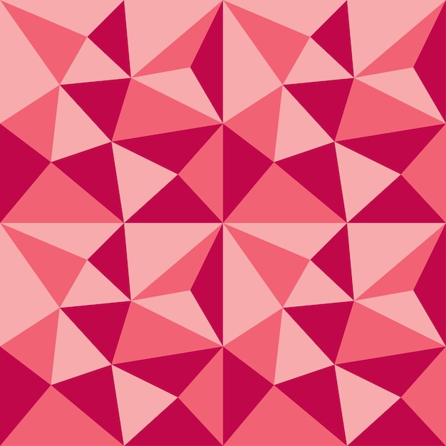 Low poly red polygon pattern abstract background