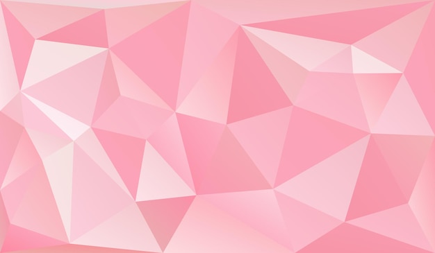 Vector low poly romantic pink background